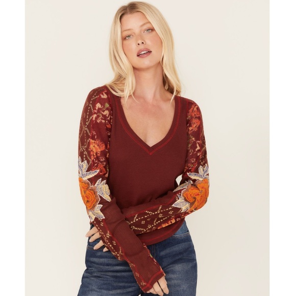 NWT Free People Amara Thermal Top - Picture 5 of 9